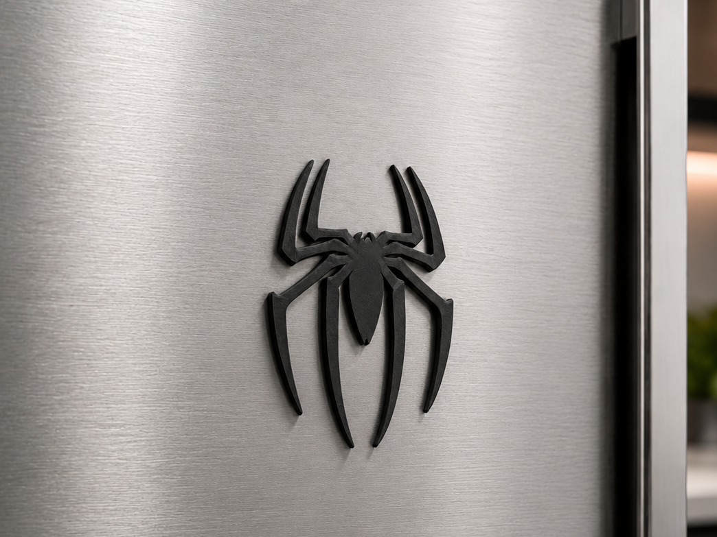 Spider man logo magnet for fridge