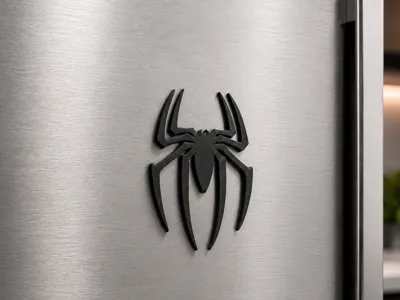 Spider man logo magnet for fridge