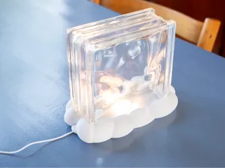 Cloud LED base for glass brick(vase) - 001 led kit