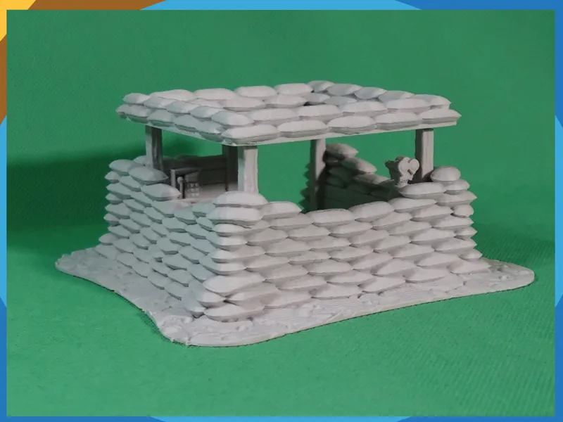 Sandbag Fortifications Set E, Sandbag Bunker