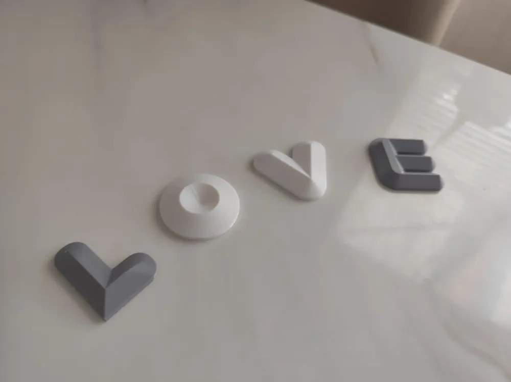 Cute love letters wall hook (two variations) by Levanter MakerWorld ...