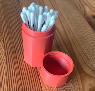 Travel Capsule/Box for Q-tips