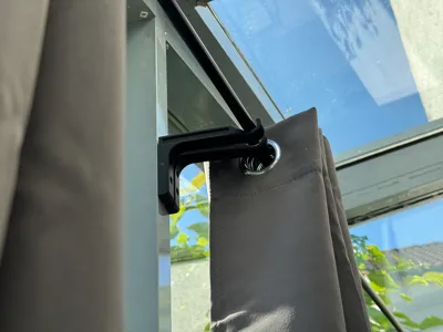Minimal Curtain Rod Wall Mount