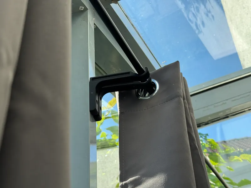 Minimal Curtain Rod Wall Mount