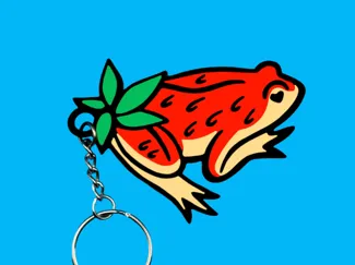 Berry Frog Keychain