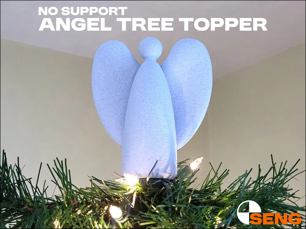 Modern Angel Tree Topper - Free 3D Print Model - MakerWorld