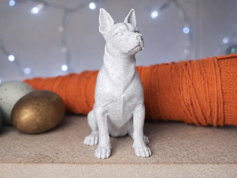 Sitting Miniature Pinscher (Min-Pin)