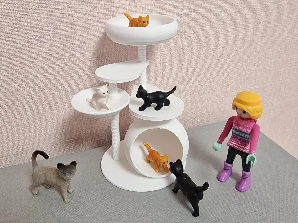 Arbre à chat pour figurines Playmobil