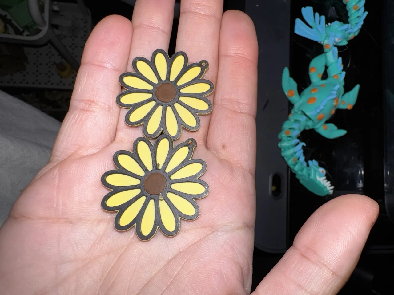 Sunflower Earrings view 2