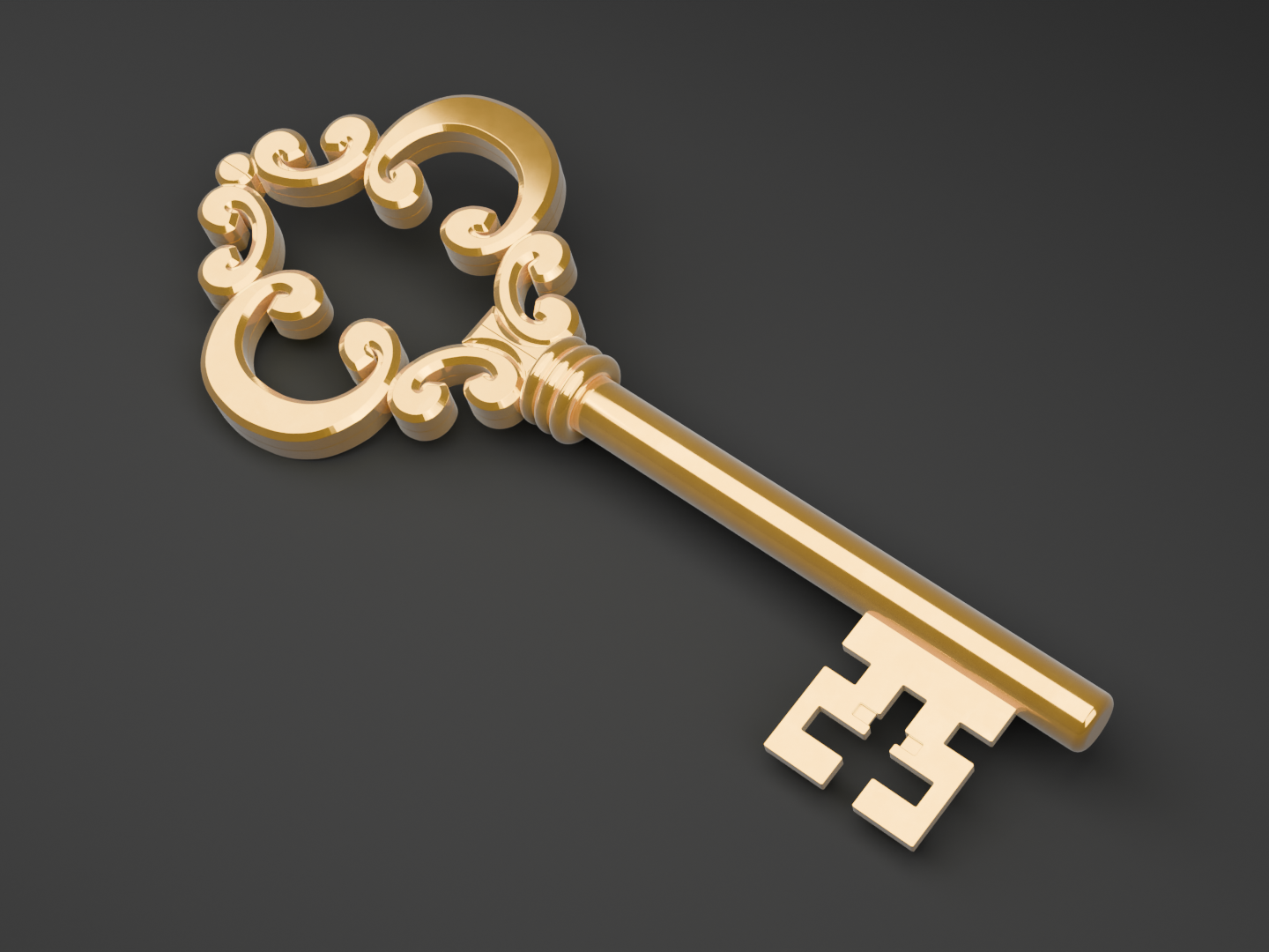 Ornate Vintage Key