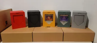 Magic The Gathering Commander Deckbox With Toploader Slot (Fits single and double sleeved)