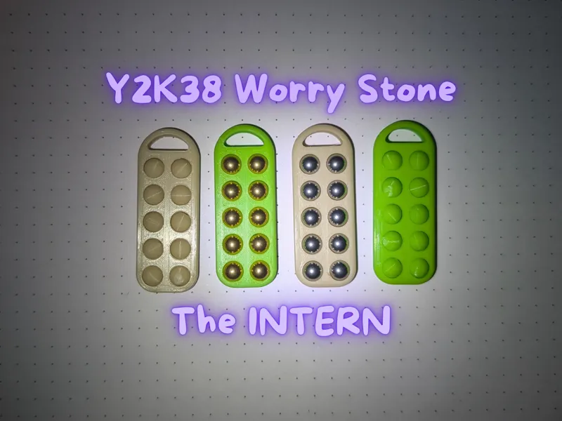 Y2K38 worry stone - the Intern