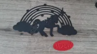 Déco murale 2D licorne — photo 3