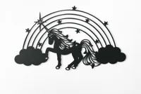 Déco murale 2D licorne — photo 2