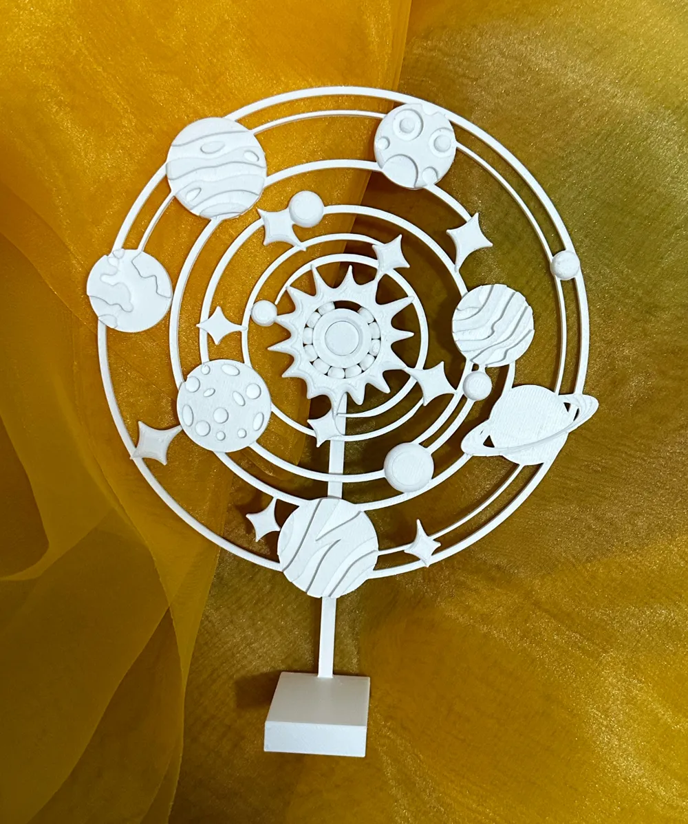 solar system in hand (spinner with stander) by littlesandyMakerWorld ...