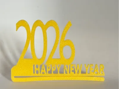 Happy New Year Glasschmuck 