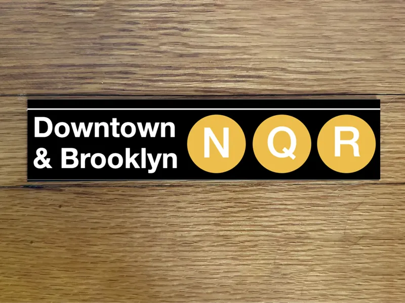 New York City Subway Downtown & Brooklyn NQR Line