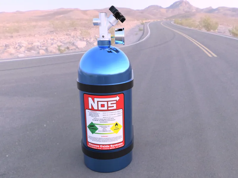 NOS Nitric Oxide bottle - 1:1 scale 10lb bottle