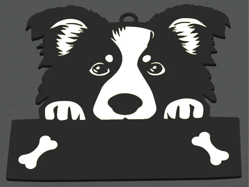 Nameplate Border Collie