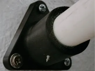 3/4" SCH 40 PVC Wall Mount - 0°, 15°, 30°, 45°