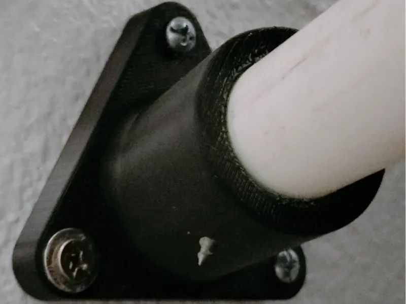 3/4" SCH 40 PVC Wall Mount - 0°, 15°, 30°, 45°