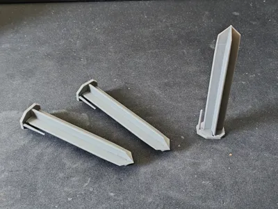 Border wire stake for robot mowers and Landroid