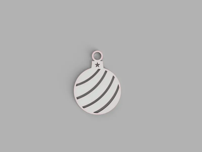 Striped Christmas Ornament