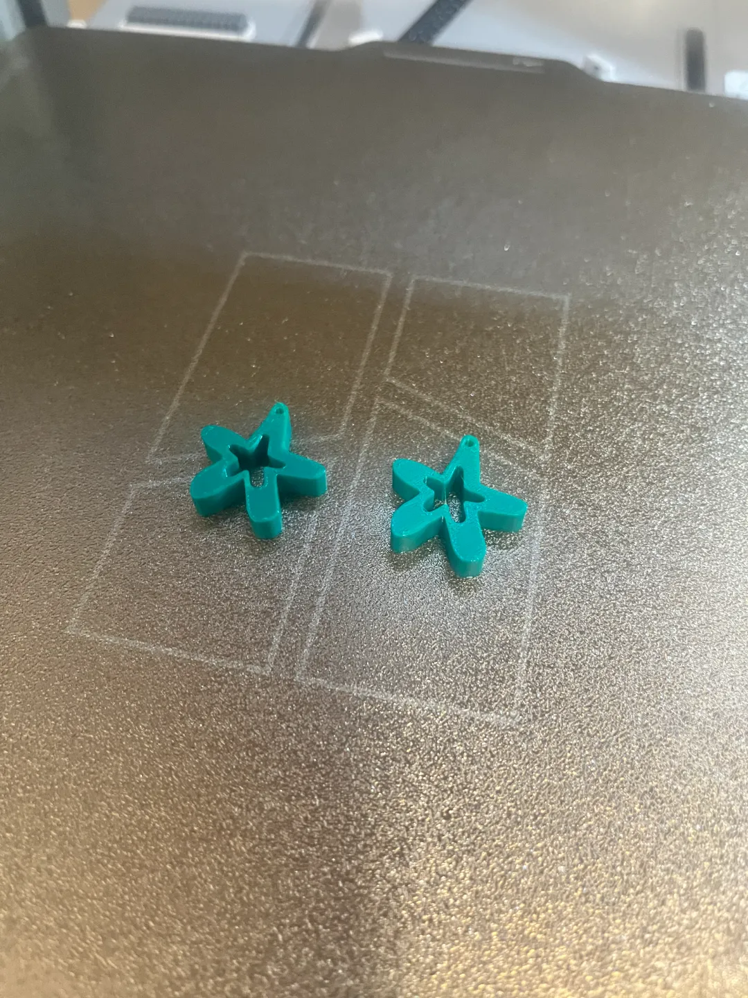 Starfish earrings view 3
