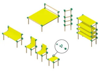 Modular Furniture Connector Joint