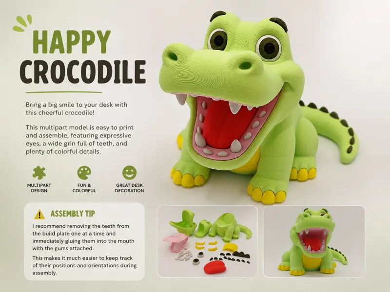 Happy Crocodile - multipart (no AMS)