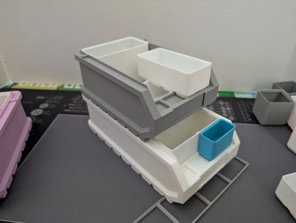Binfinity Mk2XL (2u wide) for 8u Gridfinity bins - Free 3D Print Model ...