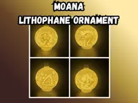 Ornement de Noël lithophanie Moana — photo 2