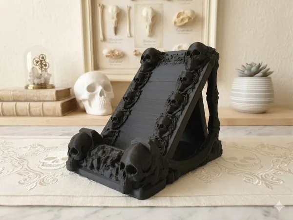 Support téléphone tête de mort