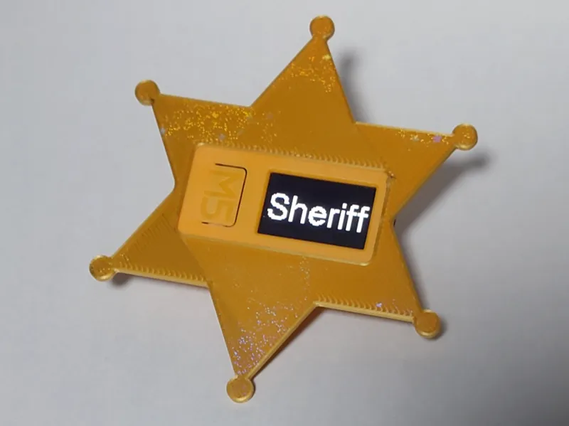 Sheriff badge for M5Stick