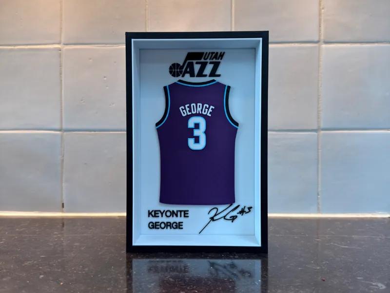 Keyonte George - Utah Jazz - Jersey Frame