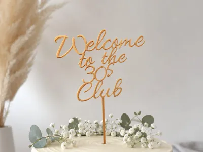 Cake topper- 30 years