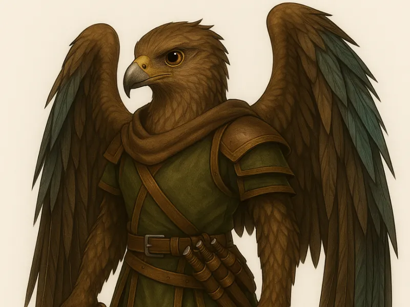 Rogue Aarakocra DnD miniature