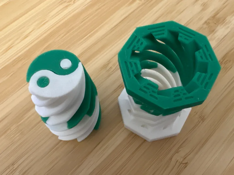 yin yang spiral passthrough fidget