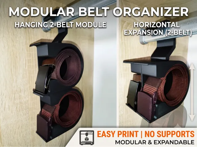Modular Belt Organizer - Versatile Belt Storage