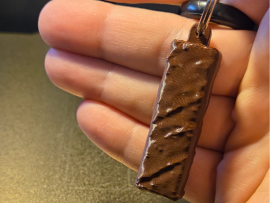 Hyper-Realistic Chocolate Bar Keychain
