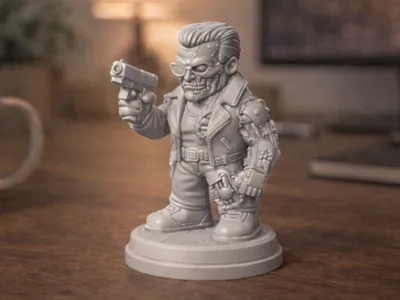 Chibi Cyborg Hunter Killer / Terminator Figurine