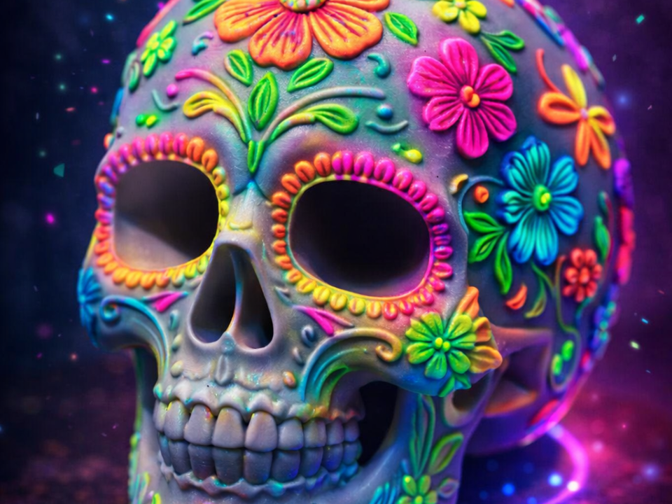 Teschio Messicano---Sugar Skull