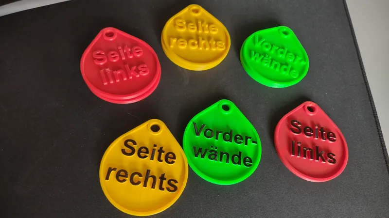 Schilder für Vorzelttaschen (Camping) / Signs awning bag