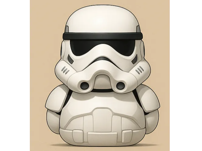 Stormtrooper Inspired Duck Armor Toy Figurine