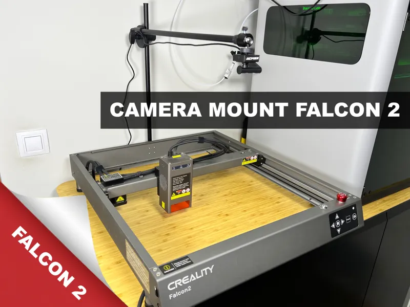 Camera Mount for Creality Falcon 2 - LightBurn