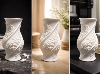 Twisted Coral Vase - 3D Printable Flower Vase