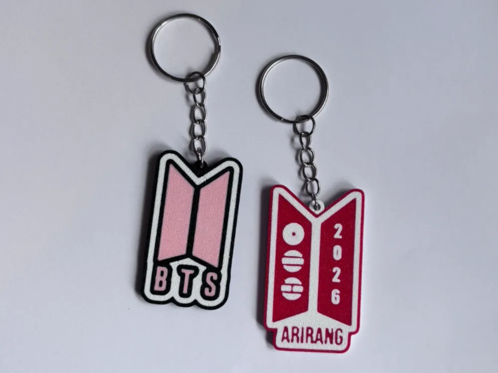 Bts Keychain Design BTS KeyChain - Free 3D Print Model - MakerWorld