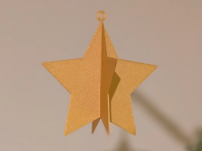 Weihnachtsstern zum Aufhängen (konfigurierbar)