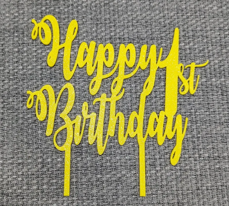 Happy First Birthday Cake Topper