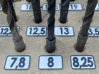 Workshop Drill Bit Labels (Metric Sizes)